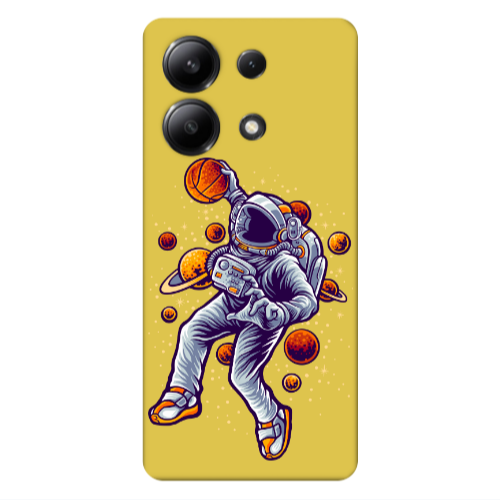 Xiaomi Redmi Note 13 4G Space Basketball Yellow Colored Silicone TPU Θήκη