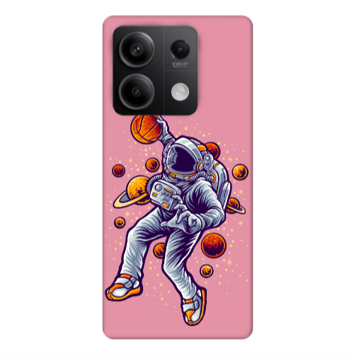 Xiaomi Redmi Note 13Pro 5G Space Basketball Pink Colored Silicone TPU Θήκη