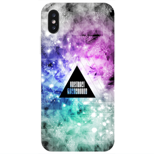 Apple iPhone X Abstract Transparent Silicone TPU Θήκη
