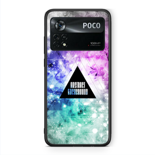 Xiaomi Poco X4 Pro Abstract Black Glossy Θήκη