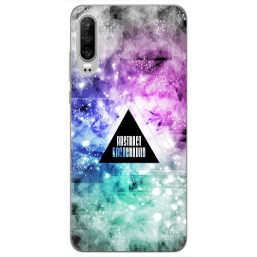 Huawei P30 Abstract Transparent Silicone TPU Θήκη
