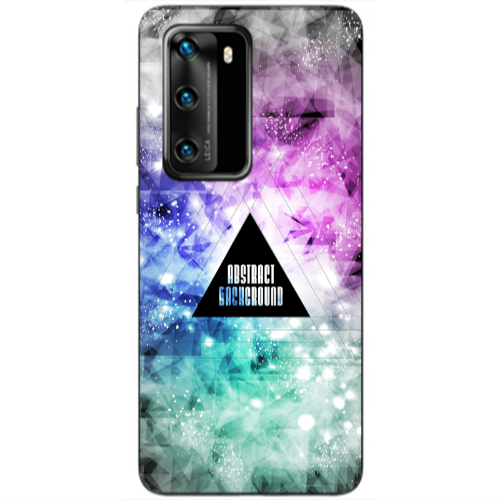 Huawei P40 Abstract Transparent Silicone TPU Θήκη