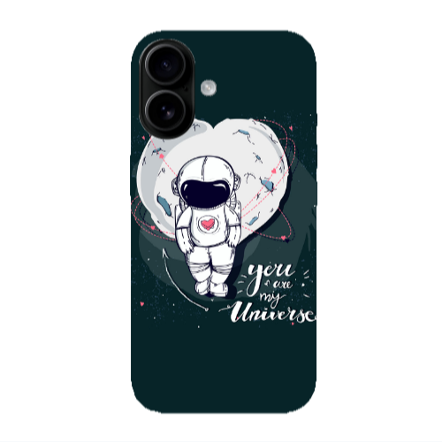 Apple Iphone 16 plus You are my universe Transparent Silicone TPU Θήκη