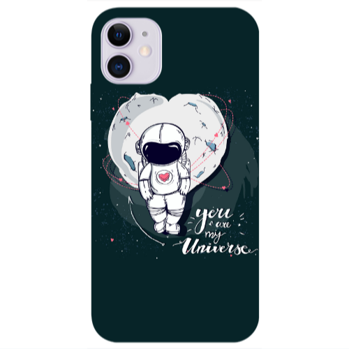 Apple iPhone 11  You are my universe Transparent Silicone TPU Θήκη