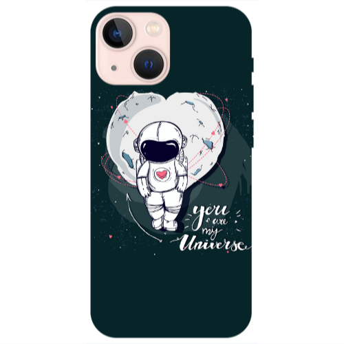 Apple iPhone 13 You are my universe Transparent Silicone TPU Θήκη