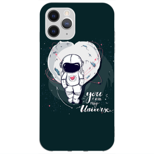Apple iPhone 13 Pro Max You are my universe Transparent Silicone TPU Θήκη