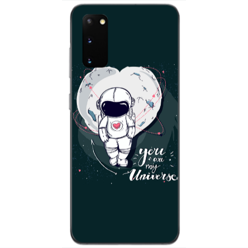 Samsung S20 You are my universe Transparent Silicone TPU Θήκη