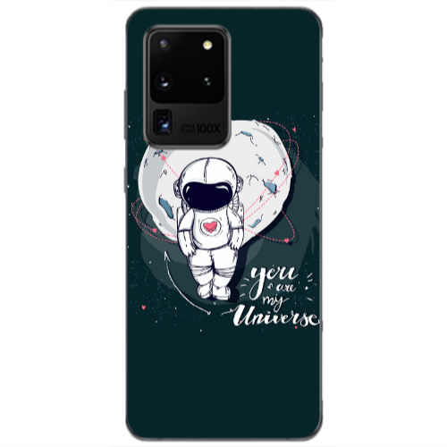 Samsung S20 Ultra You are my universe Transparent Silicone TPU Θήκη