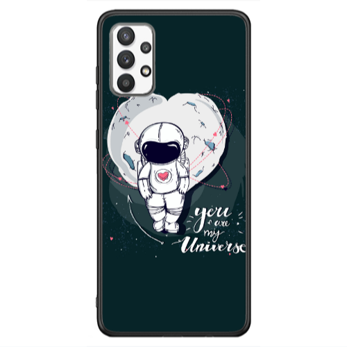 Samsung A13 4G You are my universe Black Glossy Θήκη