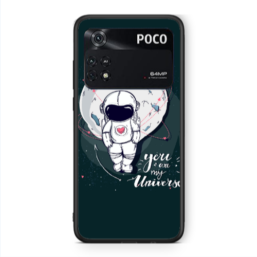 Xiaomi Poco M4 Pro 4G You are my universe Black Glossy Θήκη