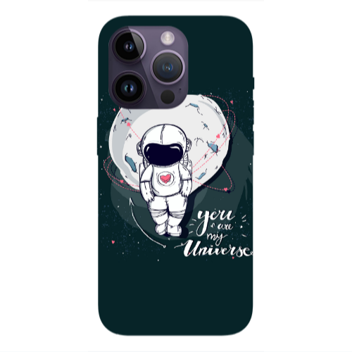 Apple iPhone 14 Pro  You are my universe Transparent Silicone TPU Θήκη