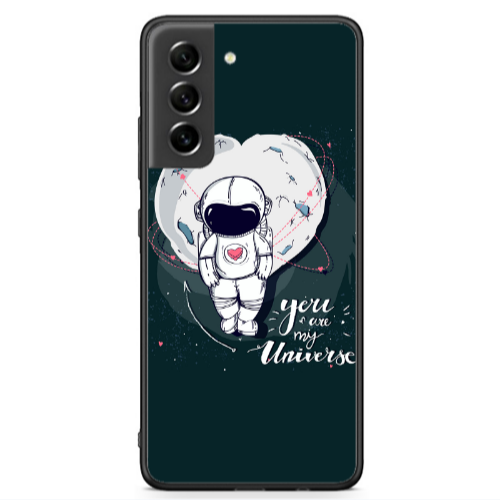 Samsung S21 FE You are my universe Black Glossy Θήκη