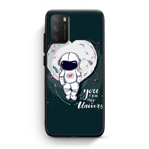 Xiaomi Poco M3 You are my universe Black Glossy Θήκη