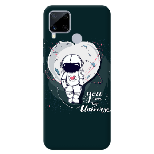 Realme C25S You are my universe Transparent Silicone TPU Θήκη