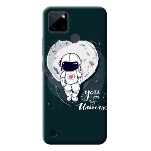 Realme C25Y You are my universe Transparent Silicone TPU Θήκη