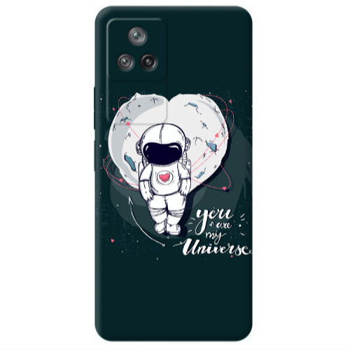 Xiaomi Poco F4 You are my universe Transparent Silicone TPU Θήκη