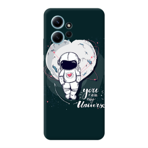 Xiaomi Redmi Note 12 4G You are my universe Transparent Silicone TPU Θήκη