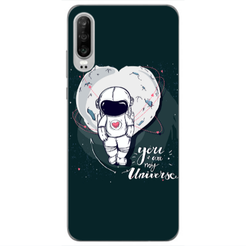 Huawei P30 You are my universe Transparent Silicone TPU Θήκη