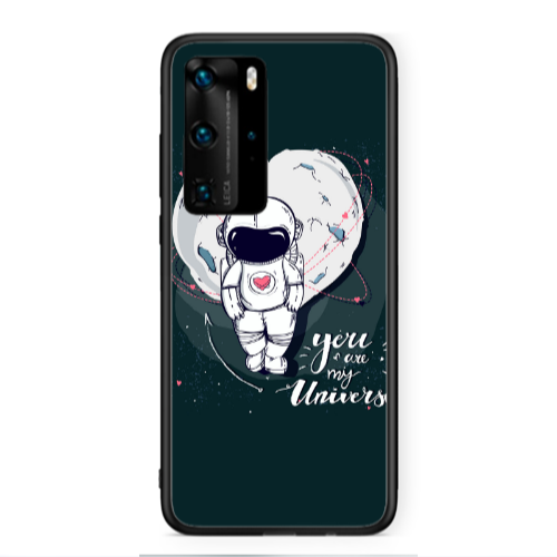 Huawei P40 Pro You are my universe Black Glossy Θήκη