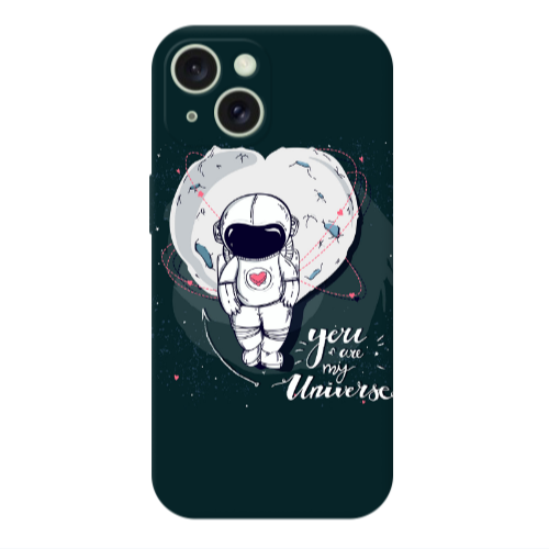 Apple iPhone 15 You are my universe Transparent Silicone TPU Θήκη