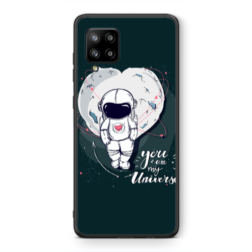 Samsung A42 5G You are my universe Black Glossy Θήκη