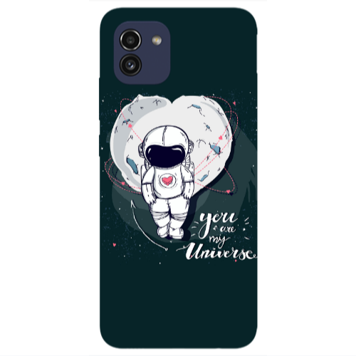 Samsung A03 You are my universe Transparent Silicone TPU Θήκη