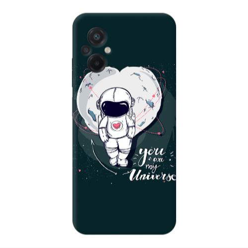 Xiaomi Poco M5 You are my universe Transparent Silicone TPU Θήκη
