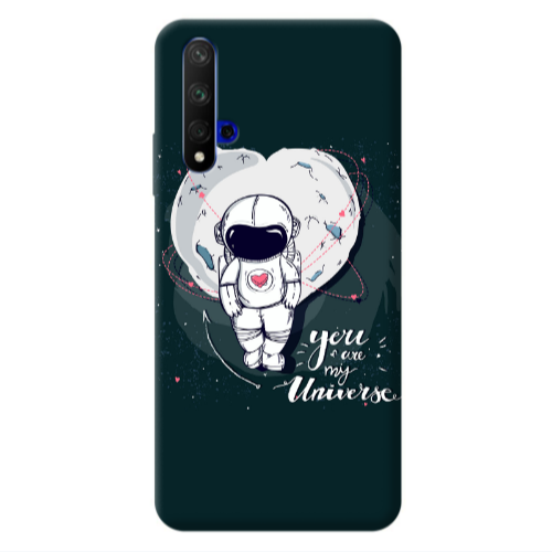 Huawei Nova 5 T You are my universe Transparent Silicone TPU Θήκη