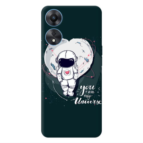 Oppo A 98 You are my universe Transparent Silicone TPU Θήκη
