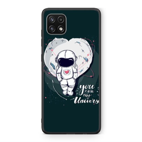 Samsung A22 5G You are my universe Black Glossy Θήκη