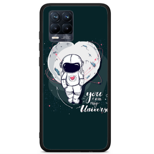 Realme 8 i You are my universe Black Glossy Θήκη