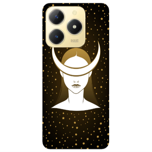 Realme C61 Moon eyes Transparent Silicone TPU Θήκη