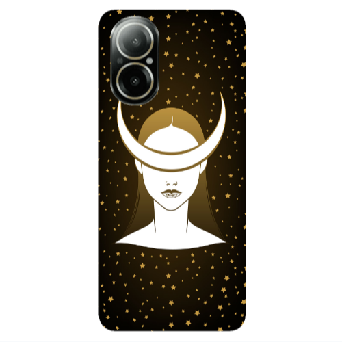 Realme C67 Moon eyes Transparent Silicone TPU Θήκη