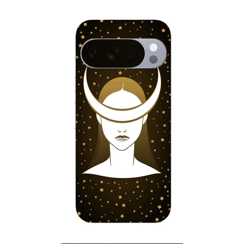 Google Pixel 10 Pro XL Moon eyes Transparent Silicone TPU Θήκη