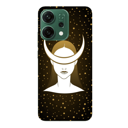 Oppo RENO 14 Moon eyes Transparent Silicone TPU Θήκη