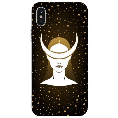 Apple iPhone X Moon eyes Transparent Silicone TPU Θήκη