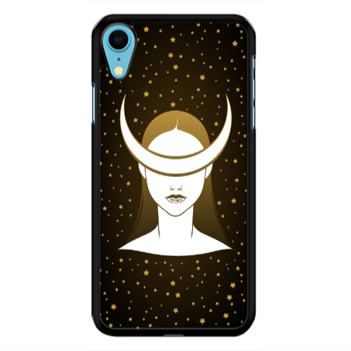 Apple iPhone Xr Moon eyes Black Glossy Θήκη