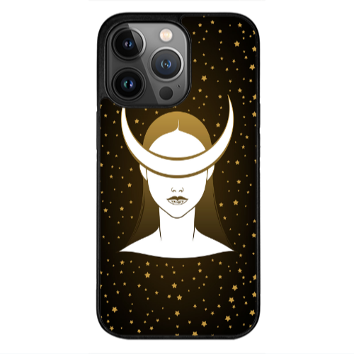 Apple iPhone 13 Pro Max Moon eyes Black Glossy Θήκη