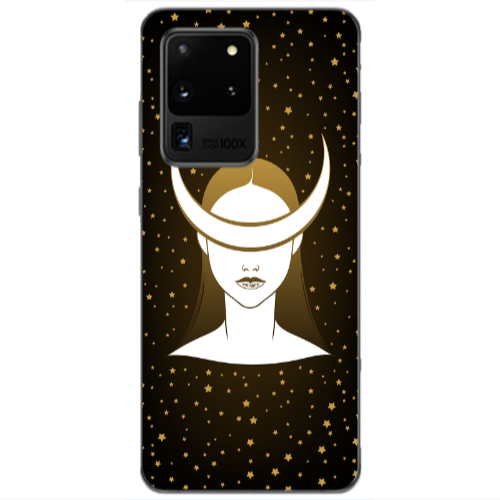 Samsung S20 Ultra Moon eyes Transparent Silicone TPU Θήκη