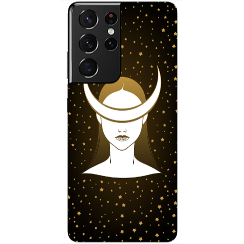 Samsung S21 Ultra Moon eyes Transparent Silicone TPU Θήκη