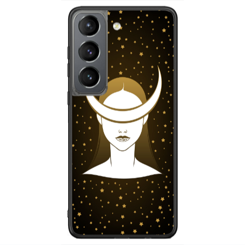 Samsung S21 Ultra Moon eyes Black Glossy Θήκη