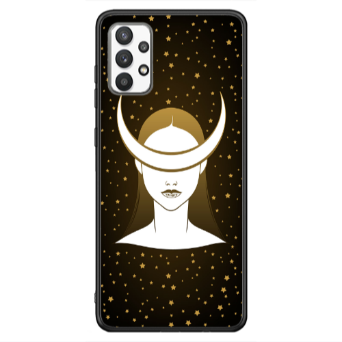 Samsung A13 4G Moon eyes Black Glossy Θήκη