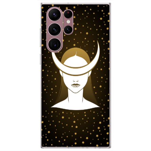 Samsung S22 Ultra Moon eyes Transparent Silicone TPU Θήκη