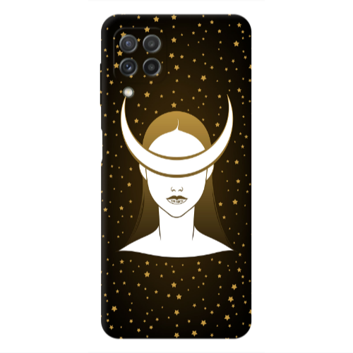 Samsung A22 4G Moon eyes Transparent Silicone TPU Θήκη