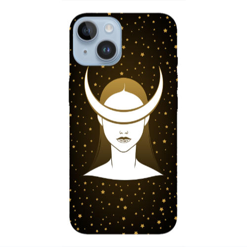 Apple iPhone 14  Moon eyes Transparent Silicone TPU Θήκη