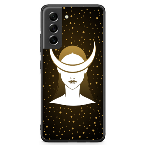 Samsung S21 FE Moon eyes Black Glossy Θήκη