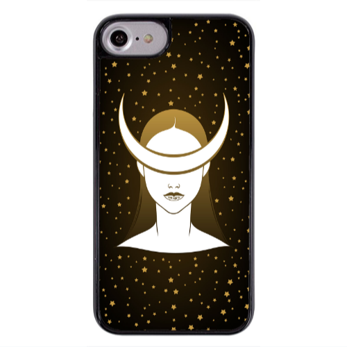 Apple iPhone 7 Moon eyes Black Glossy Θήκη
