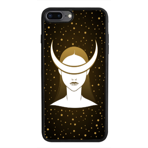 Apple iPhone 7 Plus Moon eyes Black Glossy Θήκη