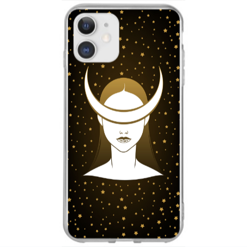 Apple iPhone 12 Mini Moon eyes Transparent Silicone TPU Θήκη