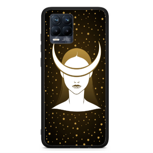 Realme 8  Moon eyes Black Glossy Θήκη